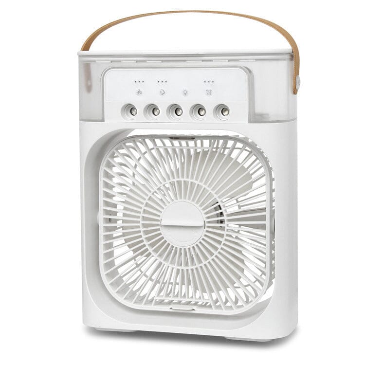 Ventilador Umidificador e Refrigerador de Ar Portátil com Difusor de Aroma - 4 em 1